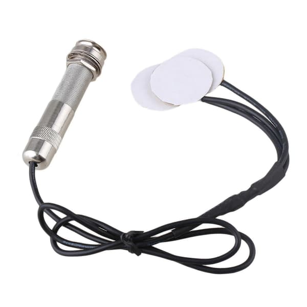 Elguitar pickupper guitar pickup piezo-transducer sølv 6,35 mm jack