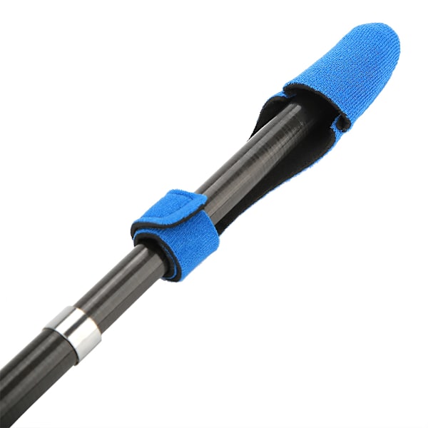 Expanderbar neopren fiskestång ärmskydd Handskskydd Cap Rod Strap Set (blå)