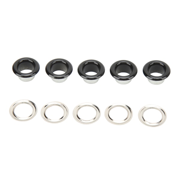 500 Sæt 8mm Øjer Metaløjer Jern Kobber Runde Metaløjer Spænder Øjer Ringe Sæt til Bukser Tasker Hatte Bælter Blank Sort
