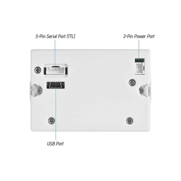 QR204 58mm Mini Indbygget Kvitteringsprinter Termisk TTL + USB-interface Højhastighedsudskrivning 50-85mm/S White