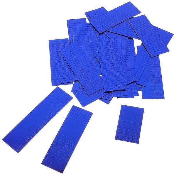 6 ruller selvklebende mosaikkdekaler DIY-materiale Blue 100.00X4.00X0.10CM
