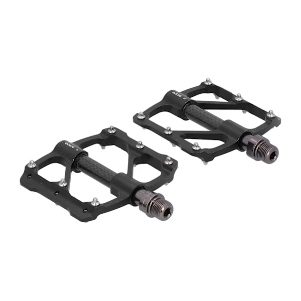 GUB 1 par mountainbikepedaler landevejscykel 3-lags pedaler med skridsikre pigge (sort)