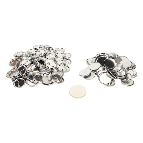 100 Set Knappnålsdelar Robust Metall Plast Rostsäker Slät Knapptillverkningstillbehör för Märke DIY 44MM