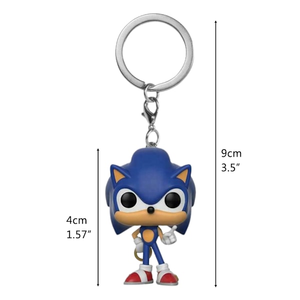 Populær Game Mus Figur Nøglering PVC Figur Ornament Gave til Børn Game Lover