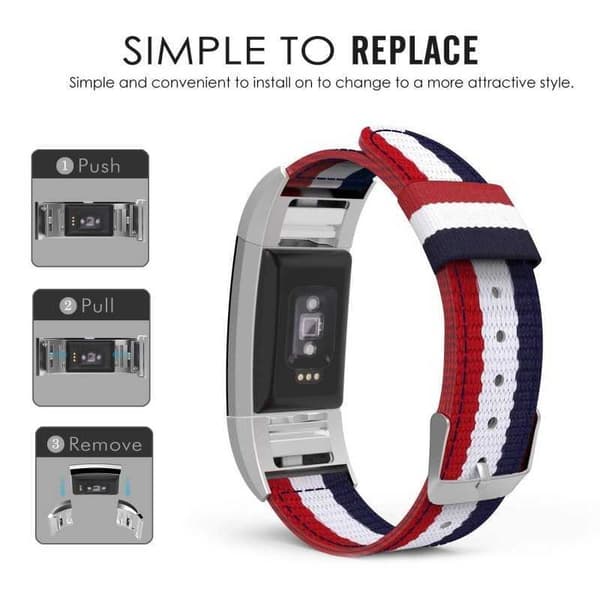 Nato Armbånd Fitbit Charge 2 multifärg multicolor