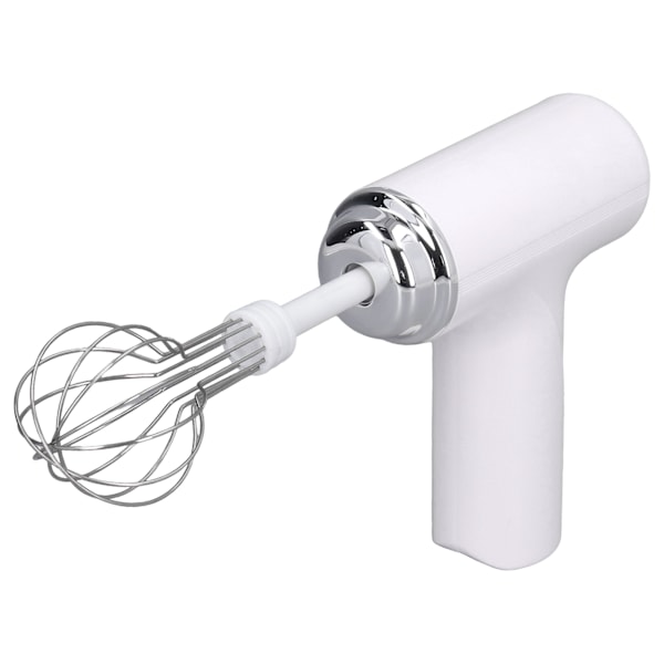 Elektrisk äggvisp Sladdlös handmixer Handhållen äggvisp för gräddsalladsdressing Vit
