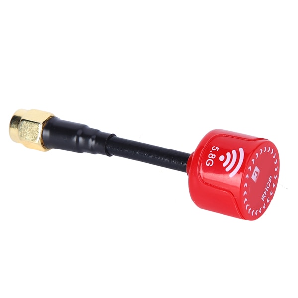 5,8Ghz 3dBi RHCP Høy Gain-antenne for FPV Racing Drone RC-deler Tilbehør (RP-SMA innvendig hull) rød