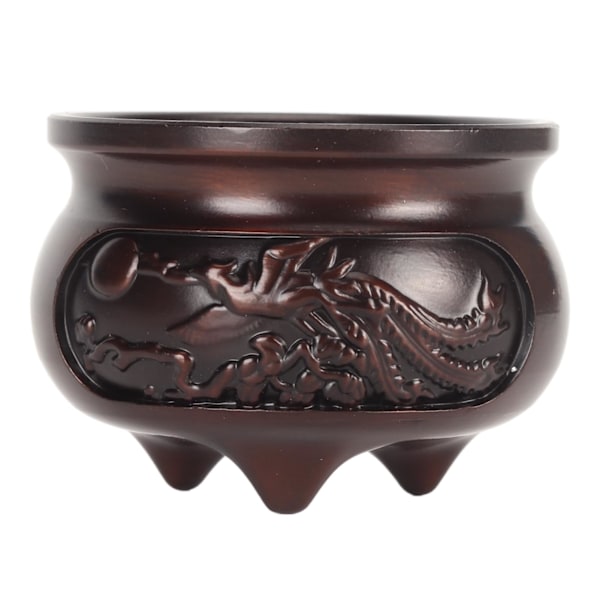 Messing Røgelsesbrænder Rustfri Dekorativ Metal Røgelsesbrænderholder med Røgelsespindeholder Base Lilla Bronze