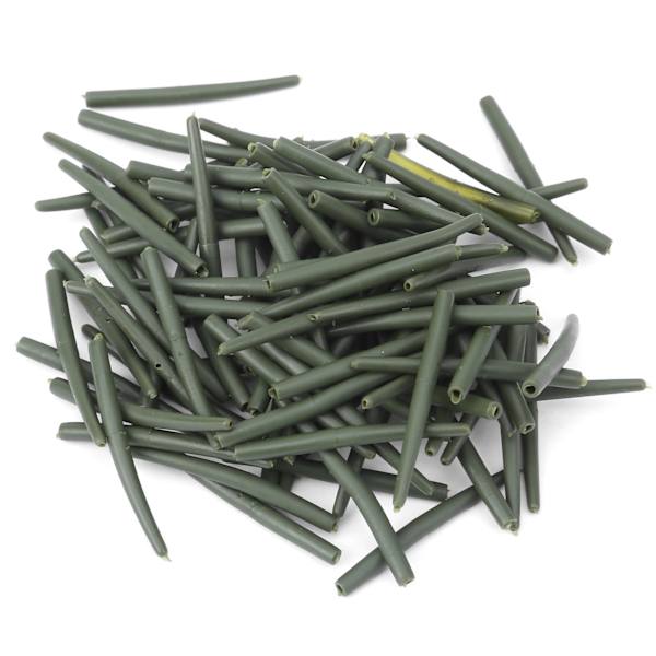 100 st set 36MM karp fiskerigg Antitangle ärmar Terminal Connect gummislang