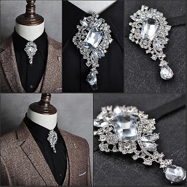 Lyxig slips med strass - Koreansk stil herr smycken för bröllop och affärsbankett