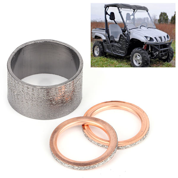 Kobber eksospakning tetningsring passer for Yamaha Rhino 660 YXR660F