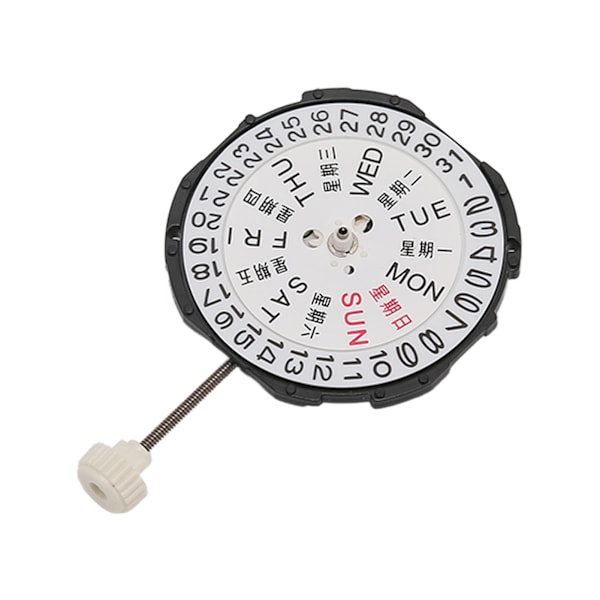 SL28 Dual Calendar Quartz Movement 3 Hands Watch Movement Ersättningsdelar Tillbehör för urmakare