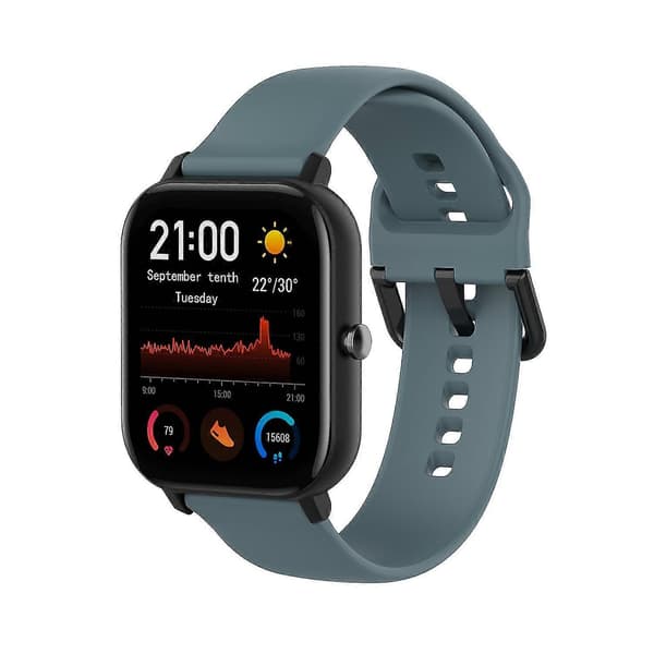 Silikone armbånd til Amazfit Gts4 Mini, Størrelse:s Rock Blue
