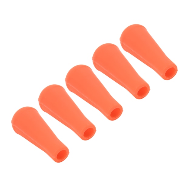 5 st pilspetsar för bågskytte, 8 mm innerdiameter, gummipilspetsar för pilträning utomhus, orange