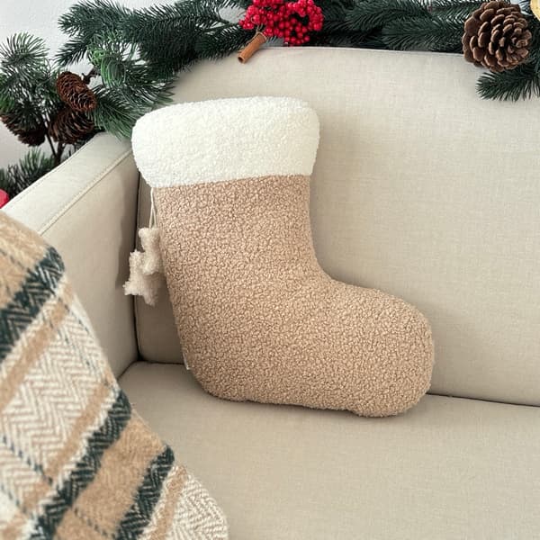 Julepude Beige strømpe