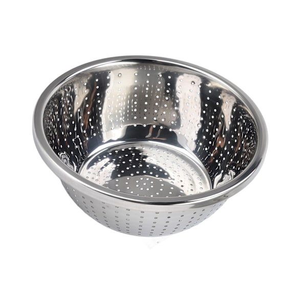 Grönsakstvättkorg Rostsäker multifunktions durkslag i rostfritt stål för kök Hushåll Silver24cm