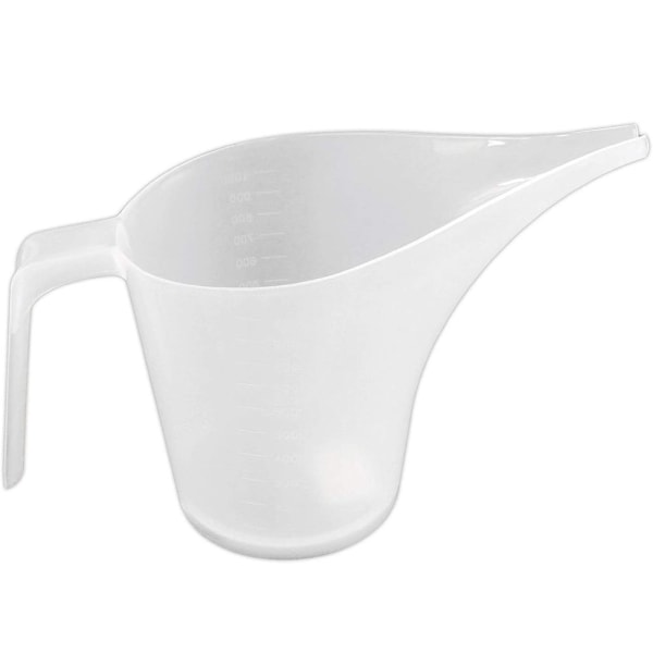 1000 ml trattkanna Transparent mätkopp med munspets för syltsmetssirap