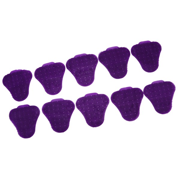 10 st Urinal Screen Deodorizers Triangle Anti Splash Deodorizer Doftande Urinal Screen Mat för toalett Lila