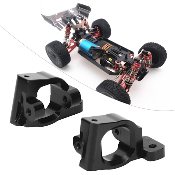 Par främre C-säte 1/14 Fjärrkontroll Biluppgradering metalldelar för WLtoys 144001Black
