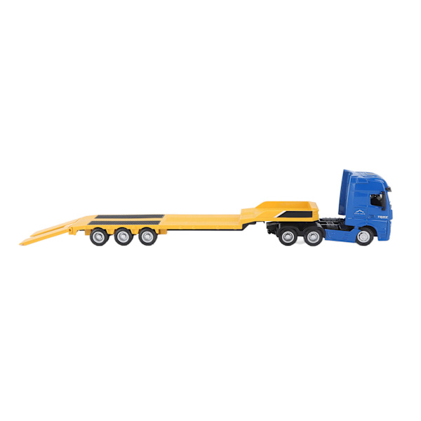 Alloy Engineering Flatbed Trailer Legetøj 1:50 Släp Legetøj til Børn over 8 År Statisk Model Gul