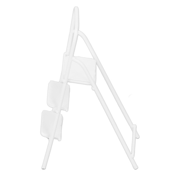 1/12 miniatyr stegstege metall delikat textur mini 3 steg stege för dockskåp möbler Tillbehör Vit