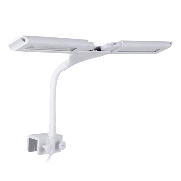 Akvarie Klipslampe med Kontrolbryder USB-stik 4 Rækker Bredvinkel Akvarium LED-lys 100-240VEU-stik