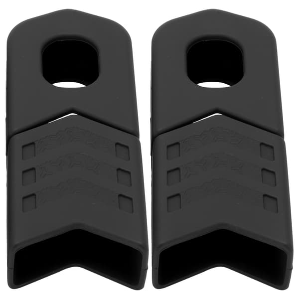 4pcs Bicycle Crank Protector Crankset Covers Silicone DH FR AM XC Bike Crank Arm Boot Protector Black