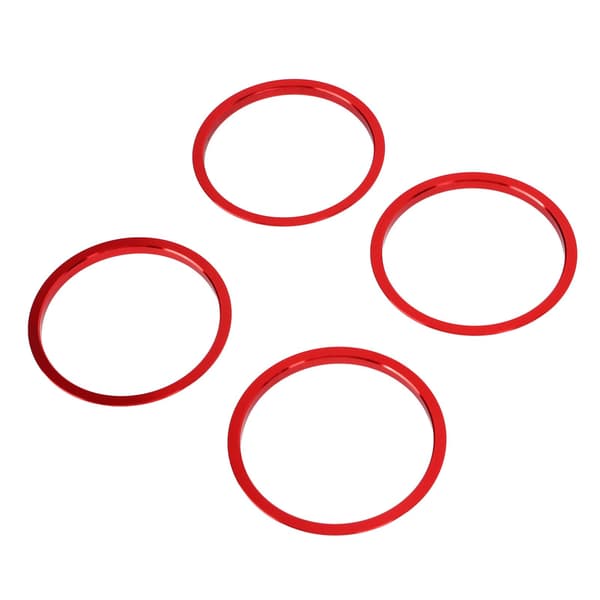 4 stk AC Luftventilring Rød Dekorativ Aluminium Legering Erstatning for Mazda MX‑5 2009‑2015
