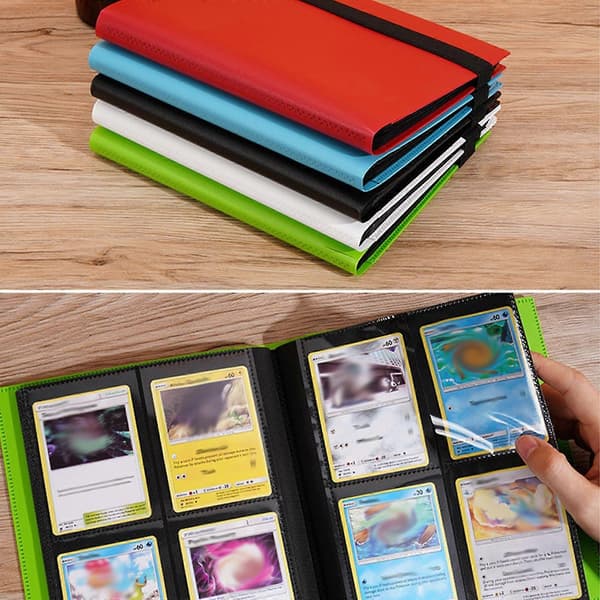 Samlekortmappe - 9 lommer, 360 graders sidelomme til TCG White Nine squares