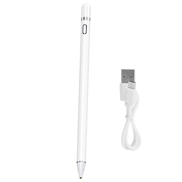 Pekpenna för surfplatta Elektronisk skärm Intelligent Touch Pen för iPhone/Android/iPad 2015‑2017 Vit