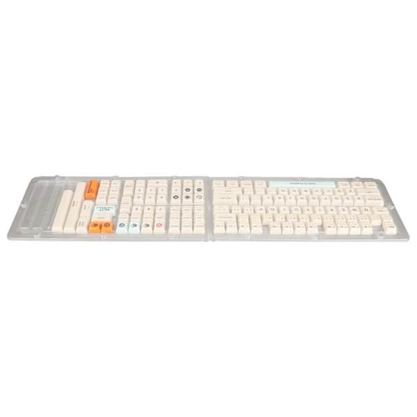Tastatur Keycaps Orange Blå Beige 128 Taster PBT Tema XDA Høyde Sublimering Utransparent DIY Keycap for Mekanisk Tastatur