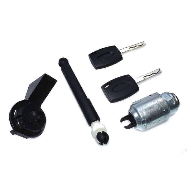 Motorhjelm udløserlås sæt 2x 4m5aa16b970ab kompatibel med Focus II Mk2 2004-2012 Black  silver