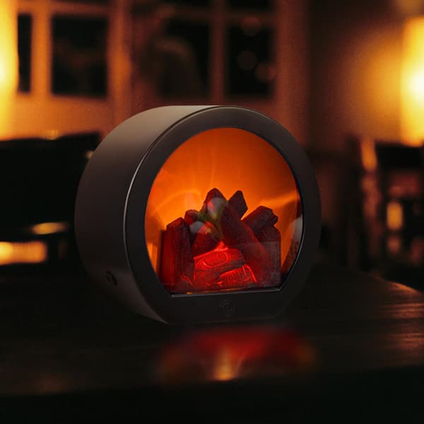 Fireplace Lantern Soft Light Energy Saving USB Rechargeable Simulation LED Flame Fireplace Lamp Home Decor Crafts