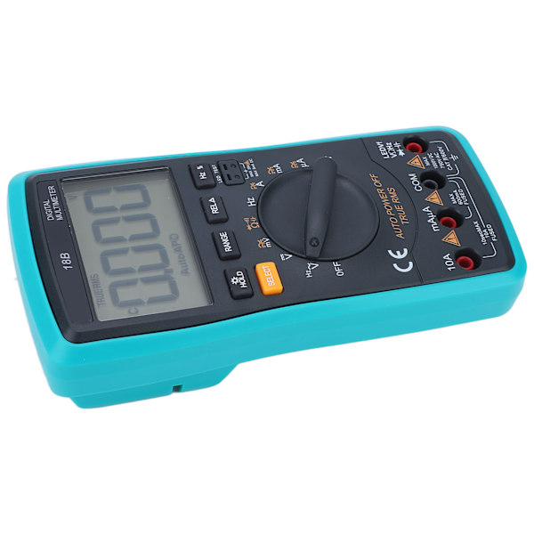 Digital Multimeter Tester Forsinket baggrundsbelysning Høj præcision Elektrisk Voltmeter Tester med overbelastningsbeskyttelse