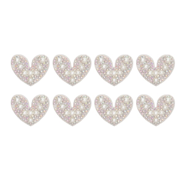 40 kpl Rhinestone Sydän -paikkoja DIY Käsityö Kauniita Ommeltavia Paikkoja Vaatteiden Korjaamiseen ja Koristeluun
