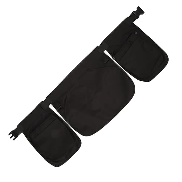 Apron Waist Protector with Plastic Buckle Multiple Pockets Server Aprons for Men and Women Black