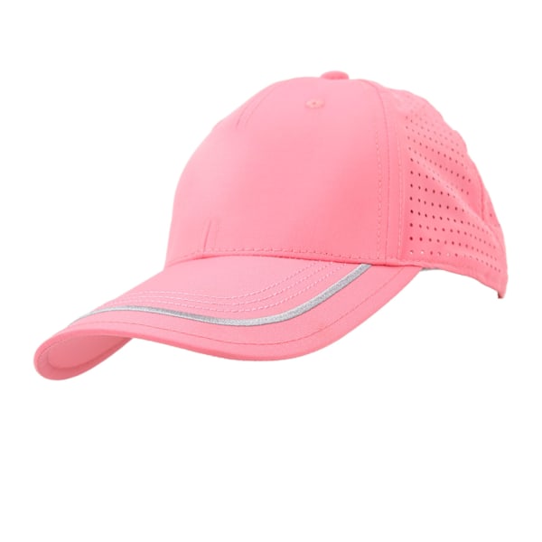 Golf Net Cap i Fuldt Bomuld - Åndbar, Solbeskyttende, Justerbar, Svedabsorberende Foring - Hat til Udendørsaktiviteter - Pink