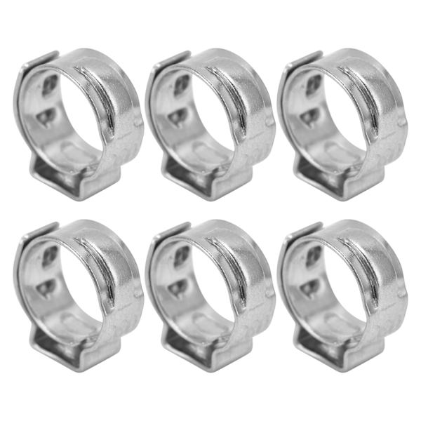 20 stk slangeklemmer forbedrer korrosjonsbestandighet Motstandsdyktig Justerbar dobbeltrådsslangeklemme for industri 10,3-12,8 mm