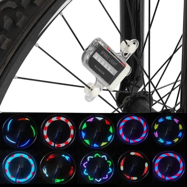14LED 30 Patterns Bicycle Spoke Light Manual Switch Bike Cycling Accessory