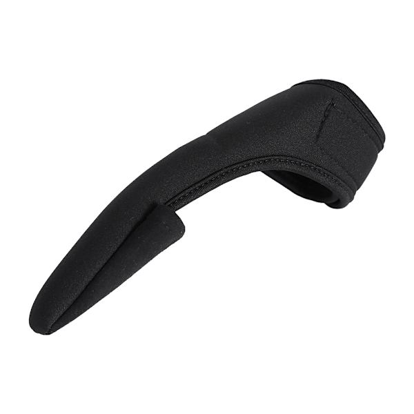 Sort Behagelig Enkel Pegefinger Handske Unisex Elastisk Bånd Handske til Udendørsfiskeri