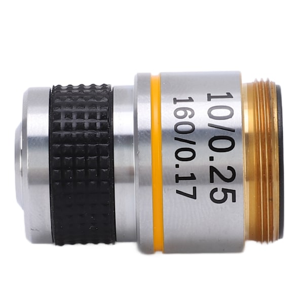 185 akromatisk objektiv genomskinlig standard 20 mm gänga biologiskt mikroskop objektiv 10/0,25
