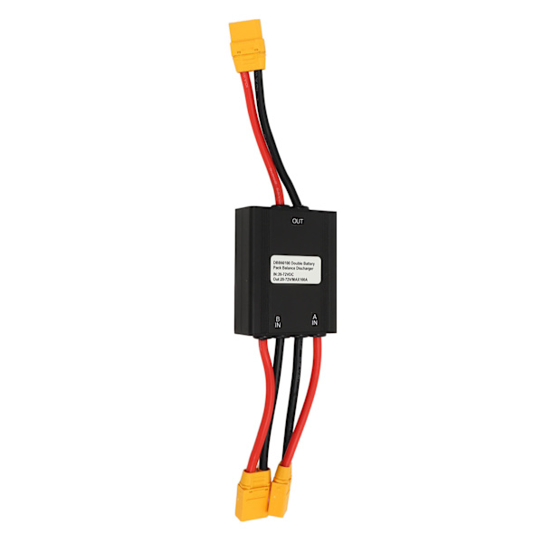 Elcykel dobbelt batteri afladningsomformer 20V til 72V dobbelt batteri parallel modul adapter til udskiftning 100A