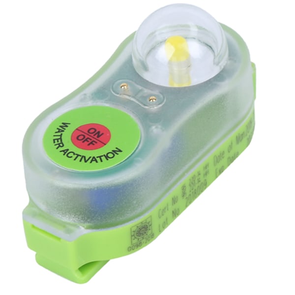 Livräddningsvästlampa LED Litium JHYD I Självlysande Livräddningsficklampa Iögonfallande Attraktionslampa (Cyan )