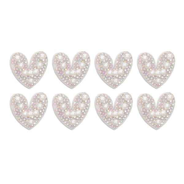 40 kpl Rhinestone Sydän -paikkoja DIY Käsityö Kauniita Ommeltavia Paikkoja Vaatteiden Korjaamiseen ja Koristeluun