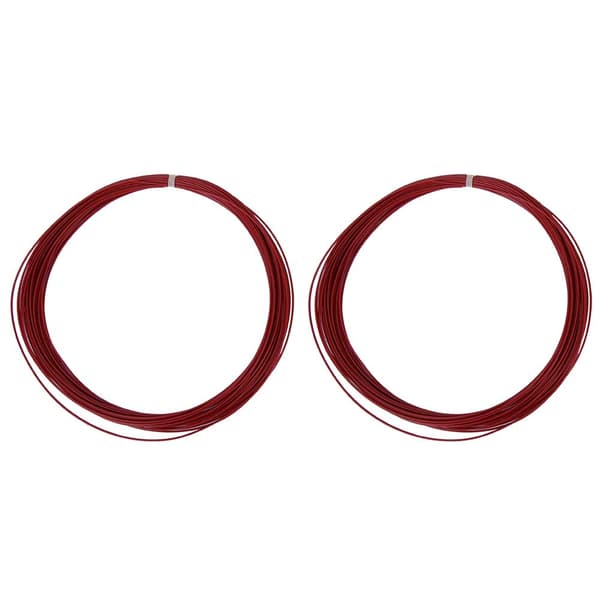 2 st Slitstark 10m hög flexibilitet Badminton String Line Training Racket Racquet Lines (röd)