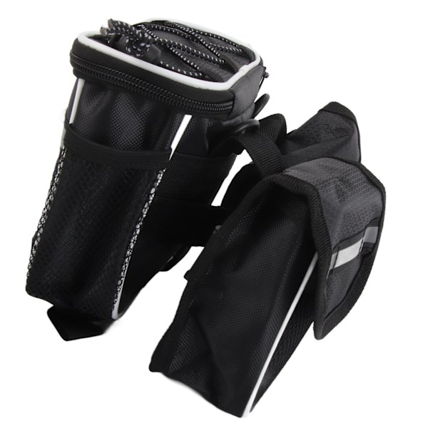 Vandafvisende Cykel Forreste Top Tube Taske Cykelram Opbevaringstaske (Sort)