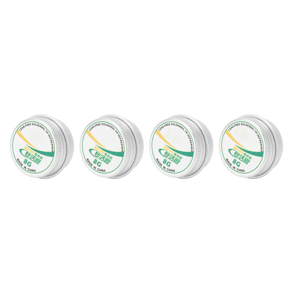4pcs Solder Tip Refresher Clean Paste Tin Powder Resurrection Paste for Oxidized Soldering Iron Head 8g