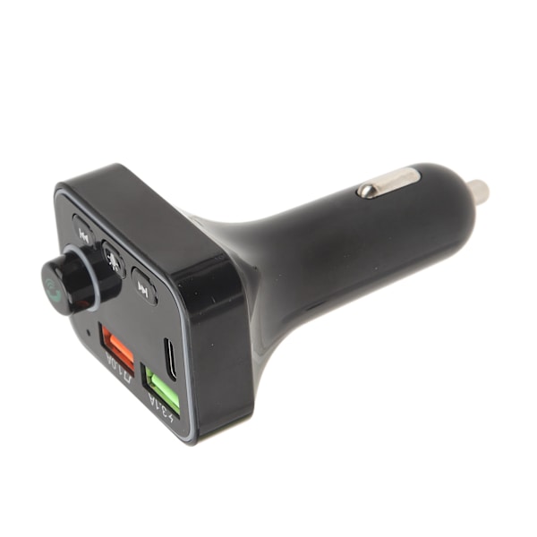 Bluetooth FM-lähetin PDF4 langaton auton sovitin kaksois-USB-latauksella MP3-soitin Handsfree-puhelut 7 värillinen taustavalo