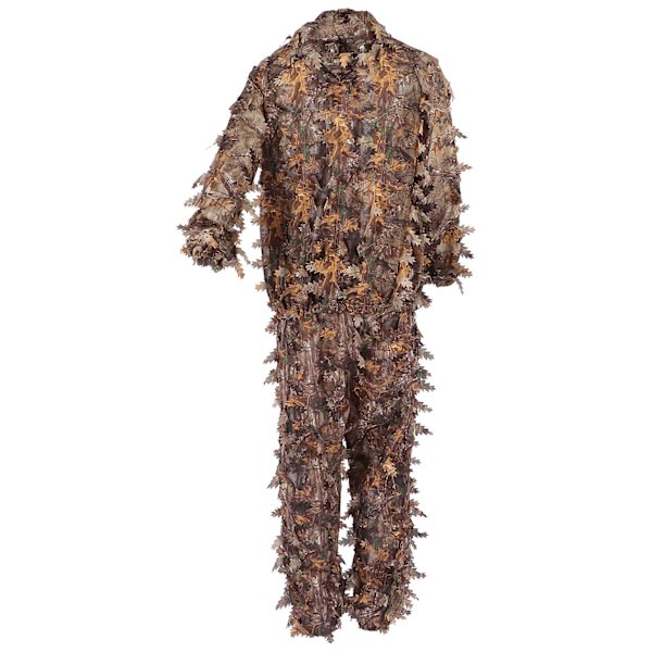 Ruskea villi naamiointipuku Ghillie Suit 3D-lehtitakit ja -housut Metsästysvaatteet