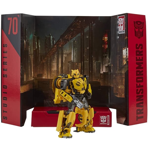 4,5-tommers Hasbro Transformers Toys Studio Series Transformers: 70 Bumblebee Actionfigur Samlermodell